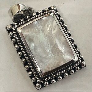 Mother of Pearl Sterling Silver Pendant